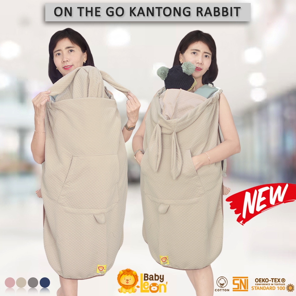 4in1 BABY LEON Selimut Bayi Newborn Blanket On The Go Selimut Hoodie Klip Baby Selimut On The Go Baby…