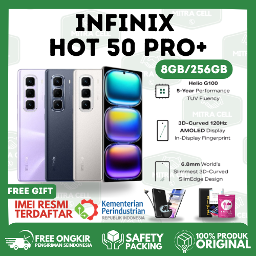 End of Year Promotion!!!! Infinix Hot 50 Pro+ 8/256Gb - up to 16Gb Extended Ram - Helio G100 - 6.78 Inch 3D Curved 120Hz Amoled - 50Mp - 5000 Mah - Nfc Harga  249,900 Ringgit*Penghantaran Percuma