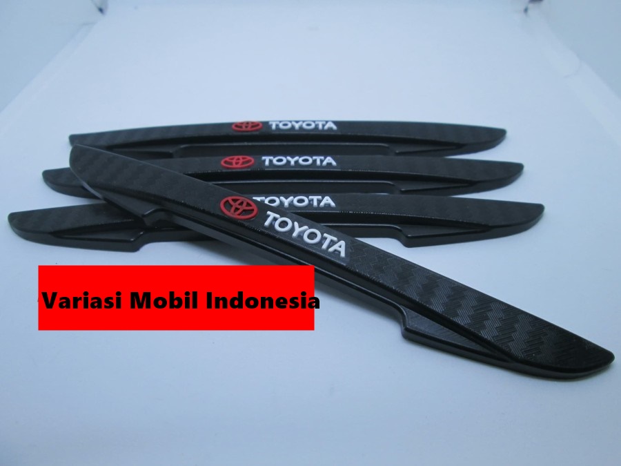 4PCS Logo Toyota Door Guard Pelindung Pintu Mobil Toyota Anti Benturan Anti Goresan Pengaman Samping Pintu Avanza Innova Yaris Rush Fortuner Camry Harga 48,880 rupiah*Gratis Ongkir