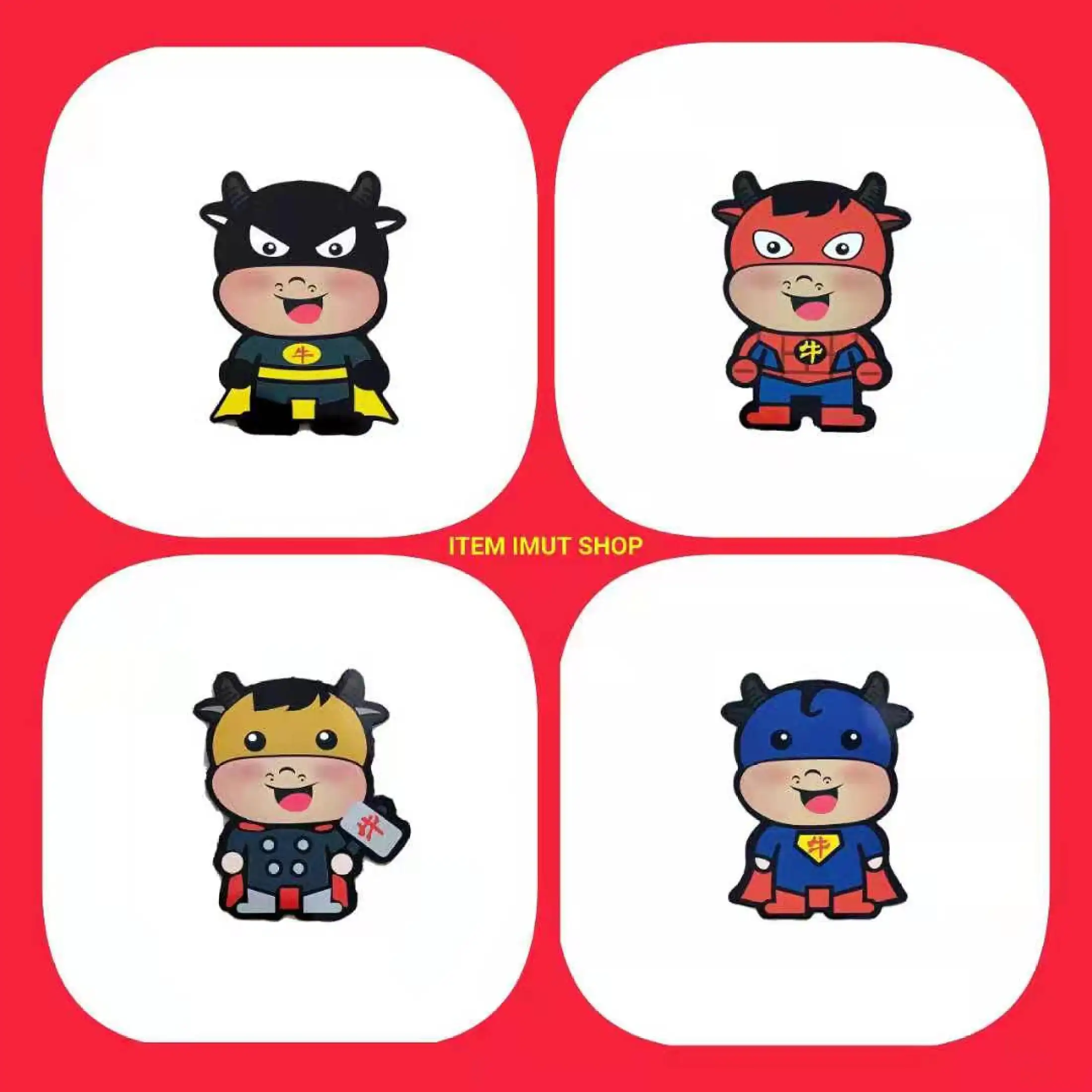 Amplop Angpao Angpau Imlek Anak 3D Karakter Kartun Superheroes Isi 4 Pcs Lazada Indonesia