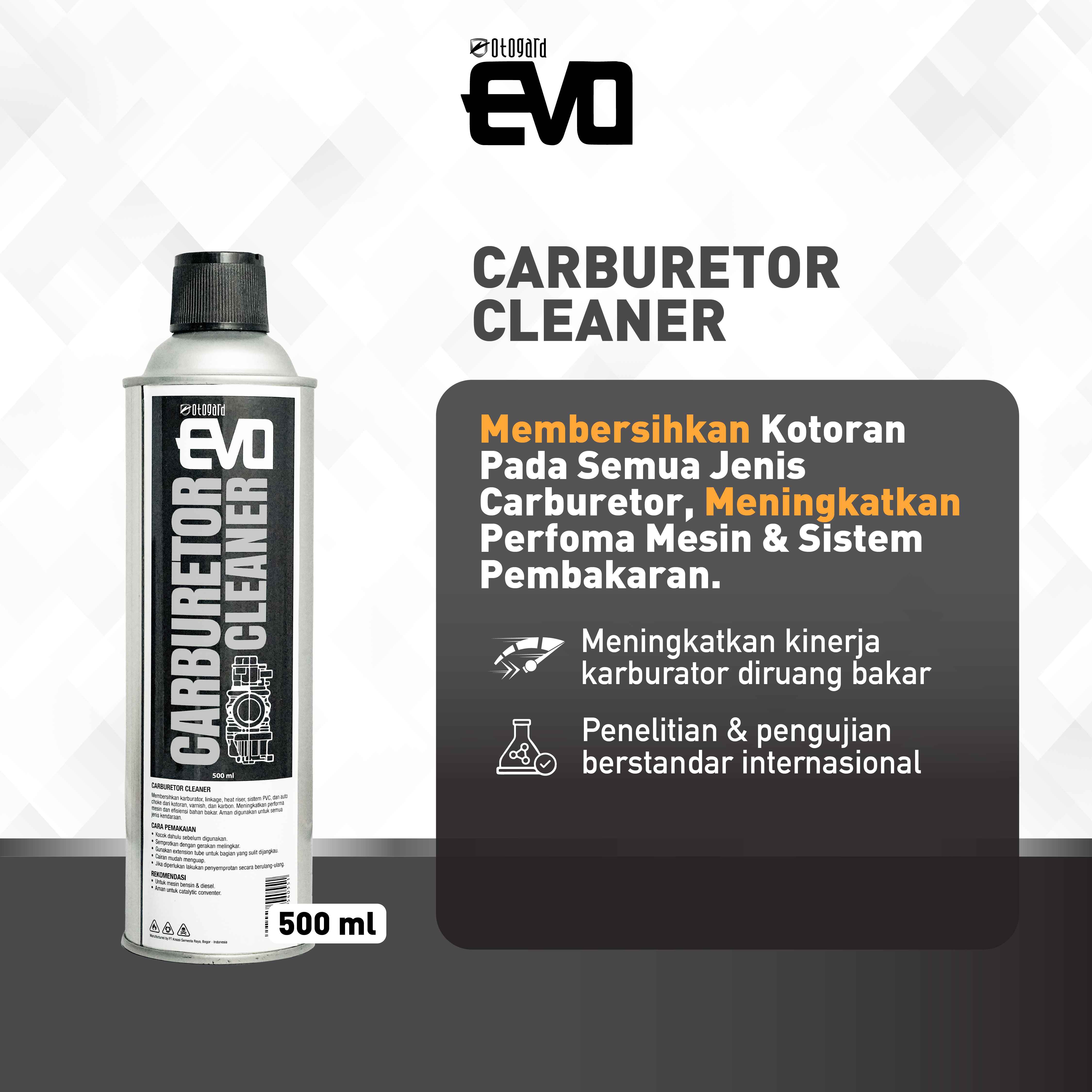 Evo motor carburetor cleaner Harga 45,500 rupiah*Gratis Ongkir