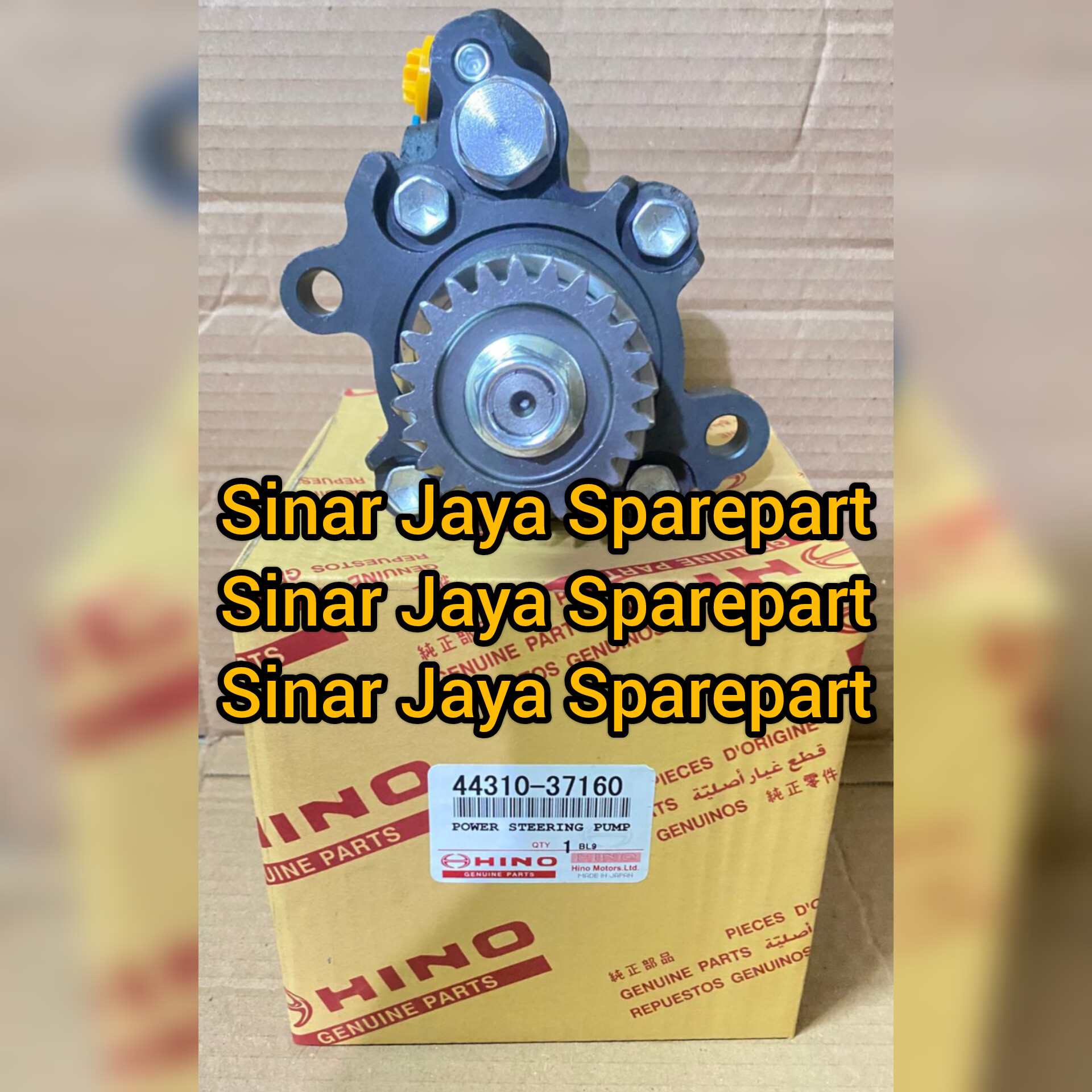 Pompa power steering or vane pump Assy Toyota Dyna 130ht 130lt 130xt Hino Dutro 130ht 130hd 130md 130mdl 44310-37160 Harga 1,750,000 rupiah*Gratis Ongkir