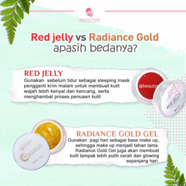 perbedaan radiance gold dan red jelly ms glow