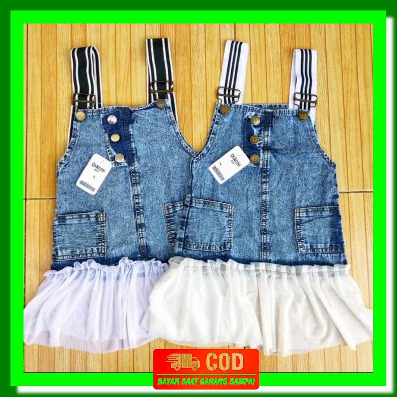 Kekinian Ecer Overall Rok Jeans 
