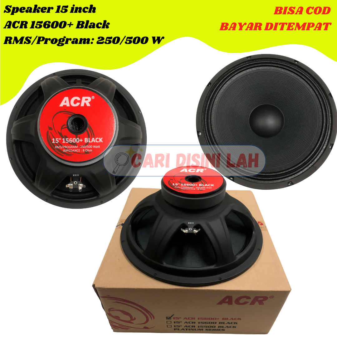 Speaker 15 inch ACR 15600+ Black - 500 WATT | Lazada Indonesia