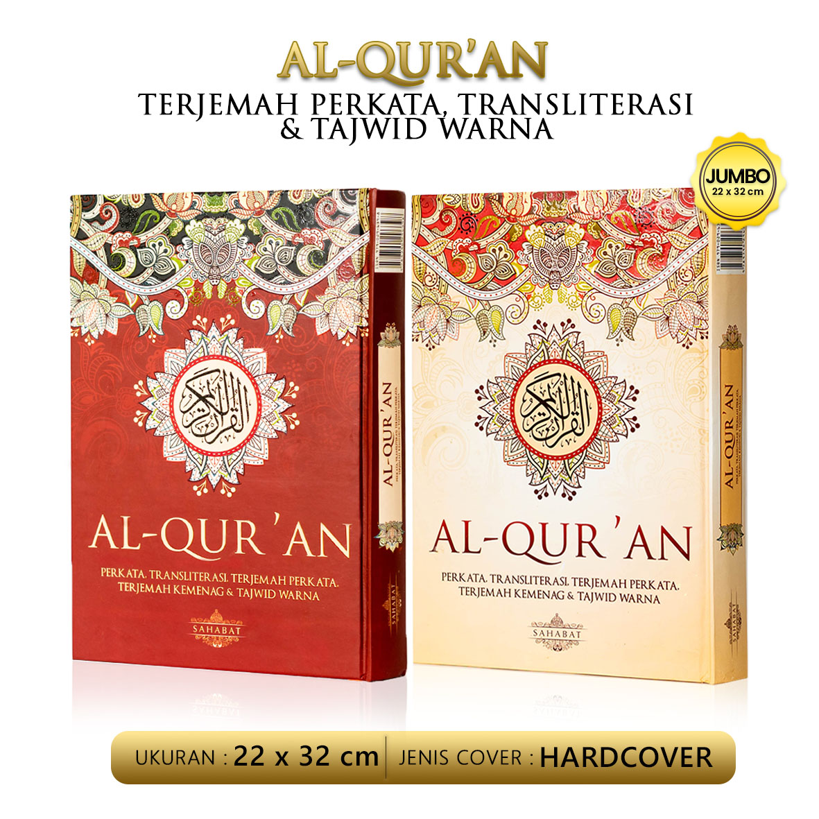Al Quran Jumbo Besar Ukuran A3 Terjemah Per Kata Tajwid Warna Kertas HVS