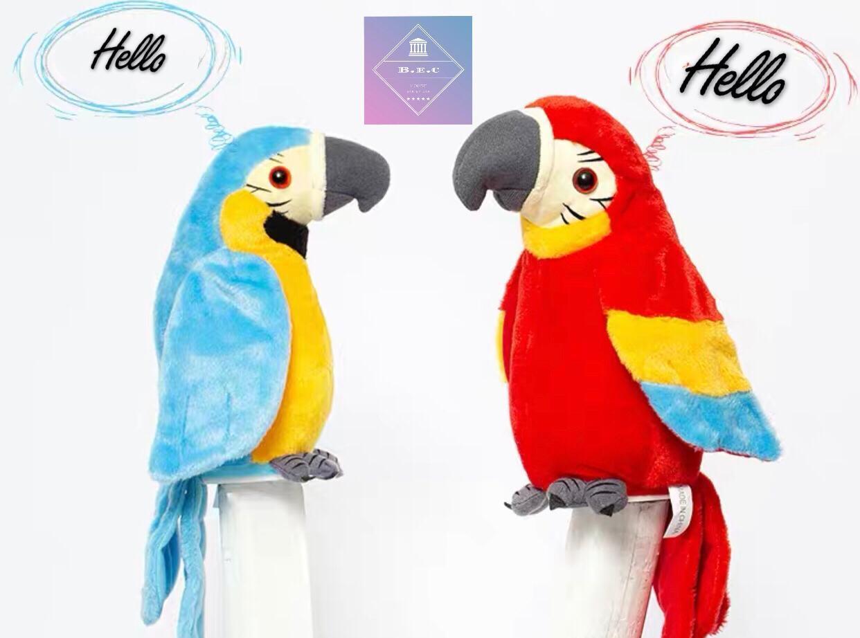 Mainan Boneka Burung Beo Yang Bisa Mengikut Kita Bicara Cod