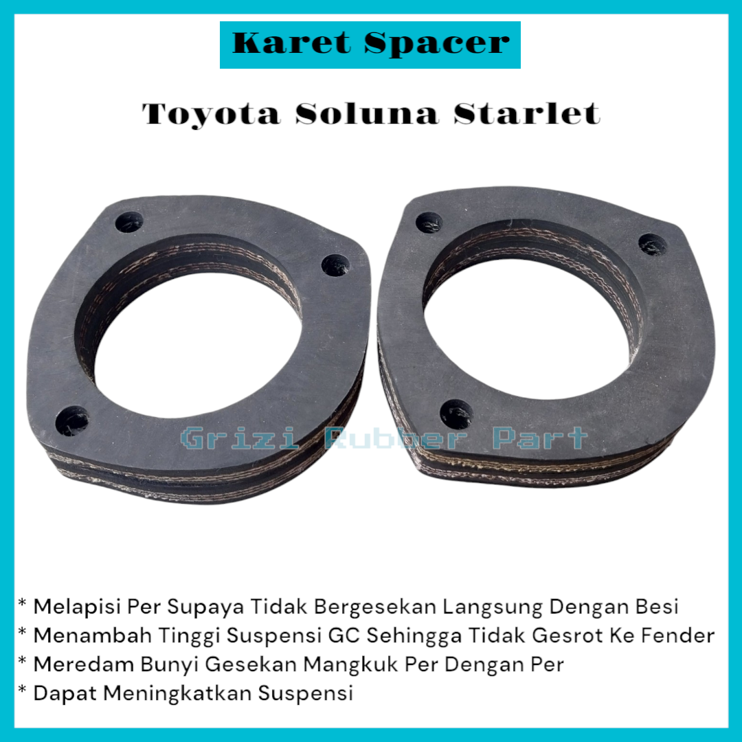 Karet Spacer Tatakan Bantalan Peninggi Shock Depan Toyota Soluna Starlet Set Kanan Kiri Giá 80,000 Đồng*Miễn phí vận chuyển