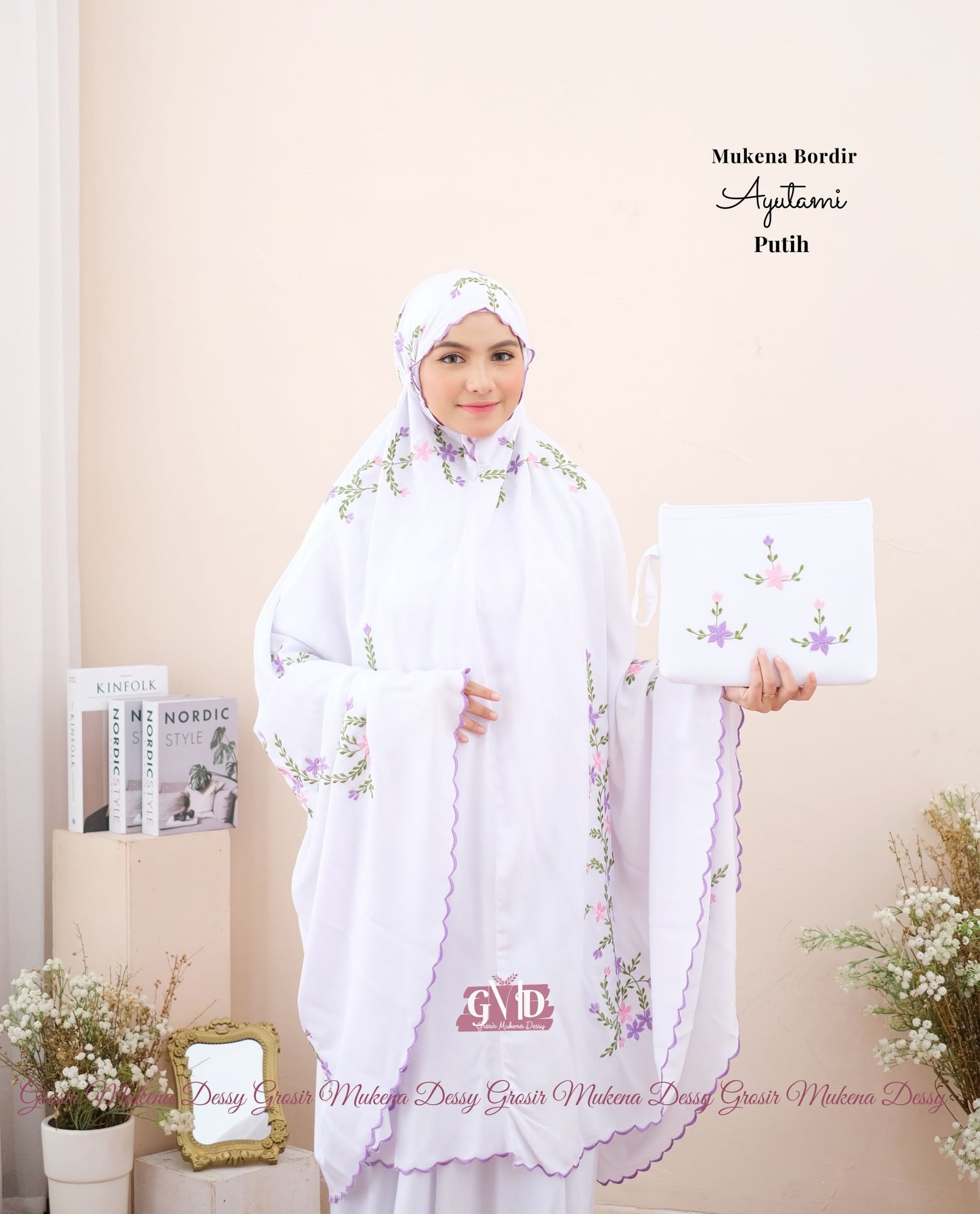 Jumuna - Mukena Dewasa Bordir Ayutami