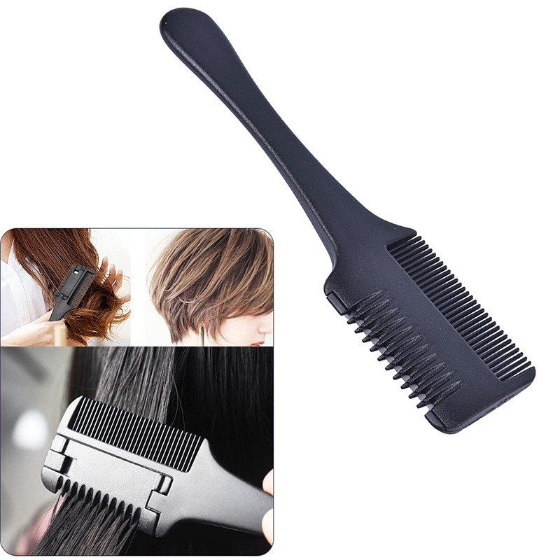 Leomcio Double Sides Hair Razor Comb Hair Cutting Thinning Trimmer with  Blades | Lazada Singapore