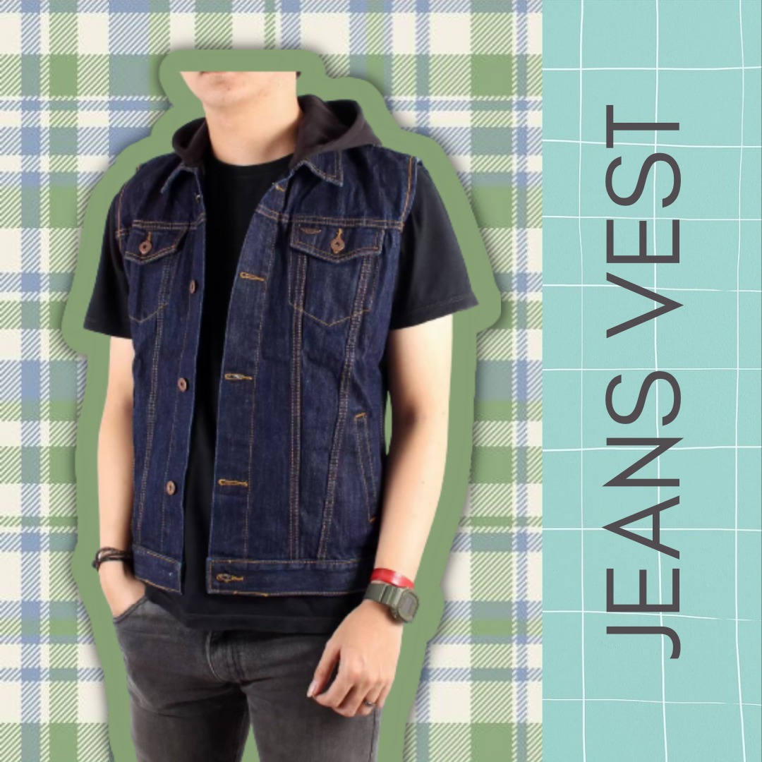 vest denim
