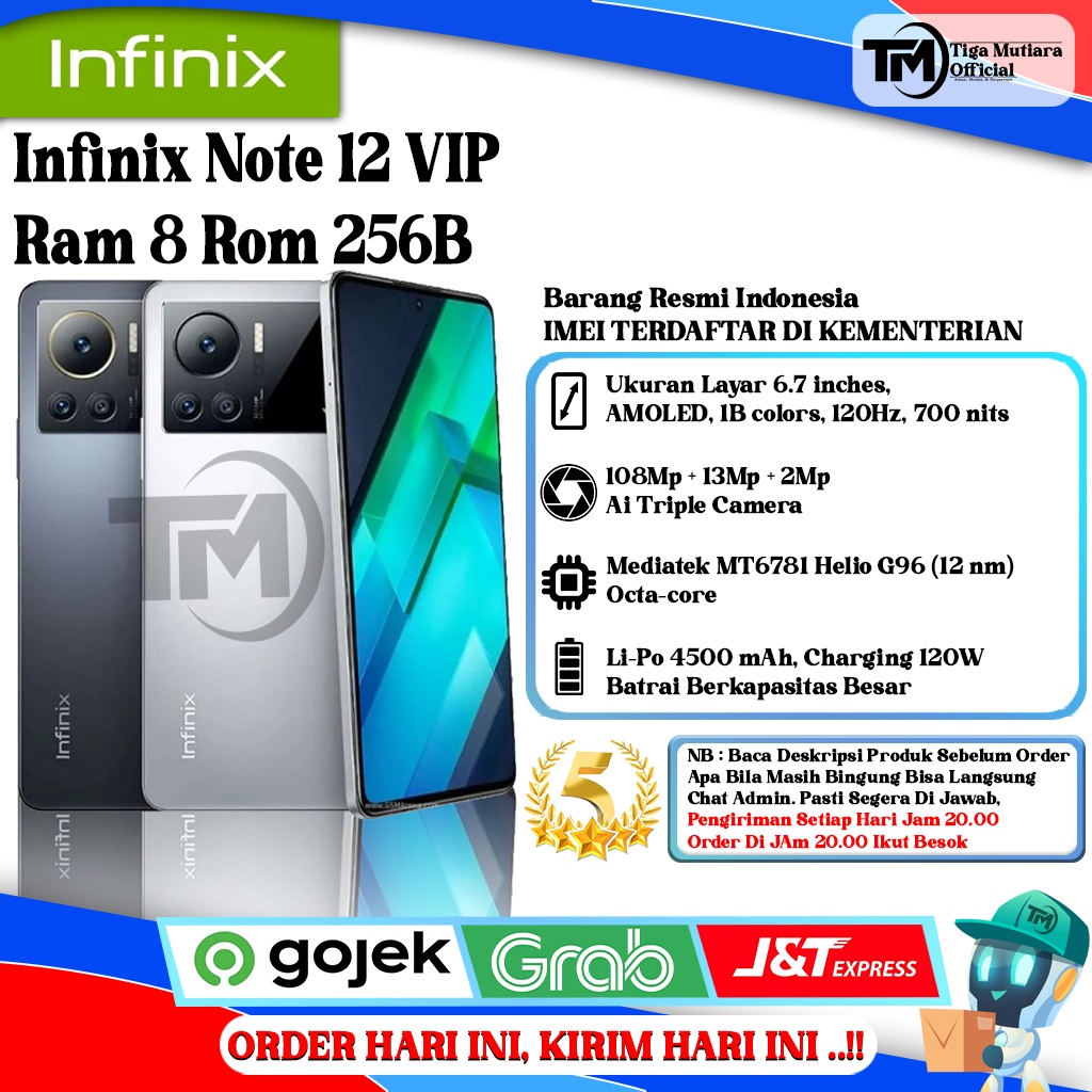 Infinix Note 12 VIP Ram 8 Rom 256GB Giá 1,999,000 Đồng*Miễn phí vận chuyển