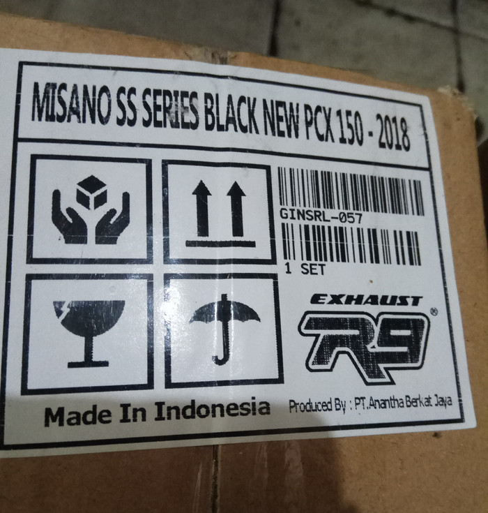 KNALPOT R9 MISANO BLACK ASLI NEW PCX 150 2018 Giá 1,627,500 Đồng*Miễn phí vận chuyển