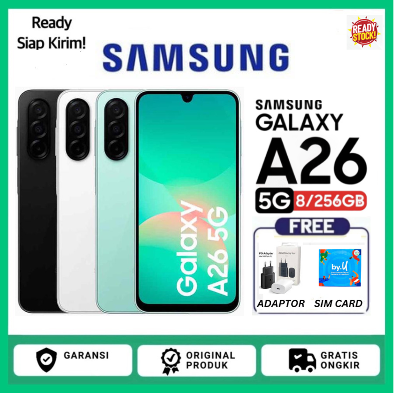 Samsung Galaxy A26 5G 8/256GB HP Samsung 120Hz warranty-White Harga  2,985,000 Ringgit*Penghantaran Percuma