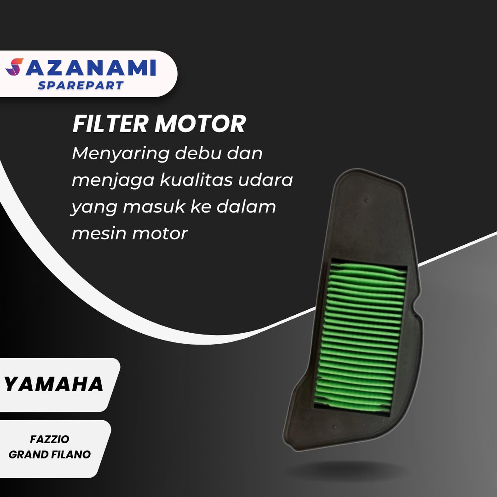Yamaha Fazzio Yamaha Grand Filano Green Motorcycle Air Filter Harga 20,000 rupiah*Gratis Ongkir
