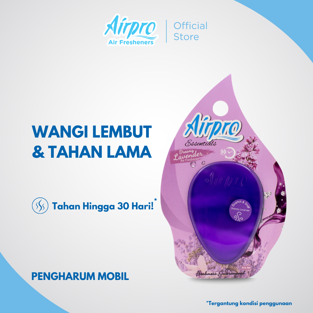 Airpro Essentials Dreamy Lavender Pengharum Mobil Ruangan Harga 20,000 rupiah*Gratis Ongkir