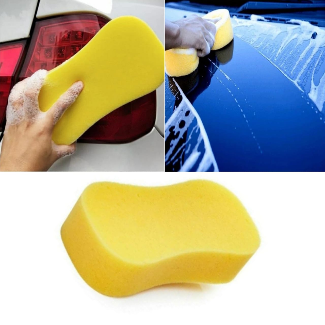 Busa Foam Cuci Serbaguna Sponge kuning Wash Tebal Spon Spons Motor Piring Mobil Harga 2,500 rupiah*Gratis Ongkir