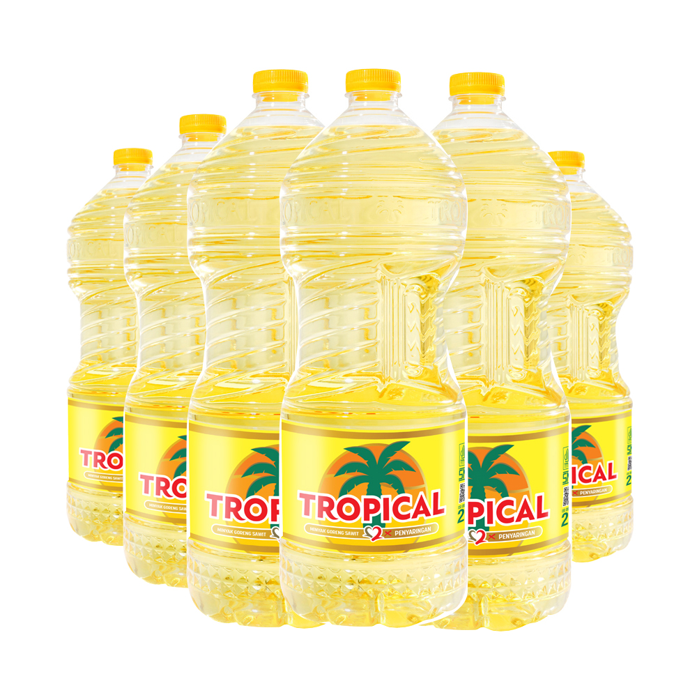 Tropical Minyak Goreng Botol 2L isi 6 pcs [Karton] Harga 245,800 rupiah*Gratis Ongkir