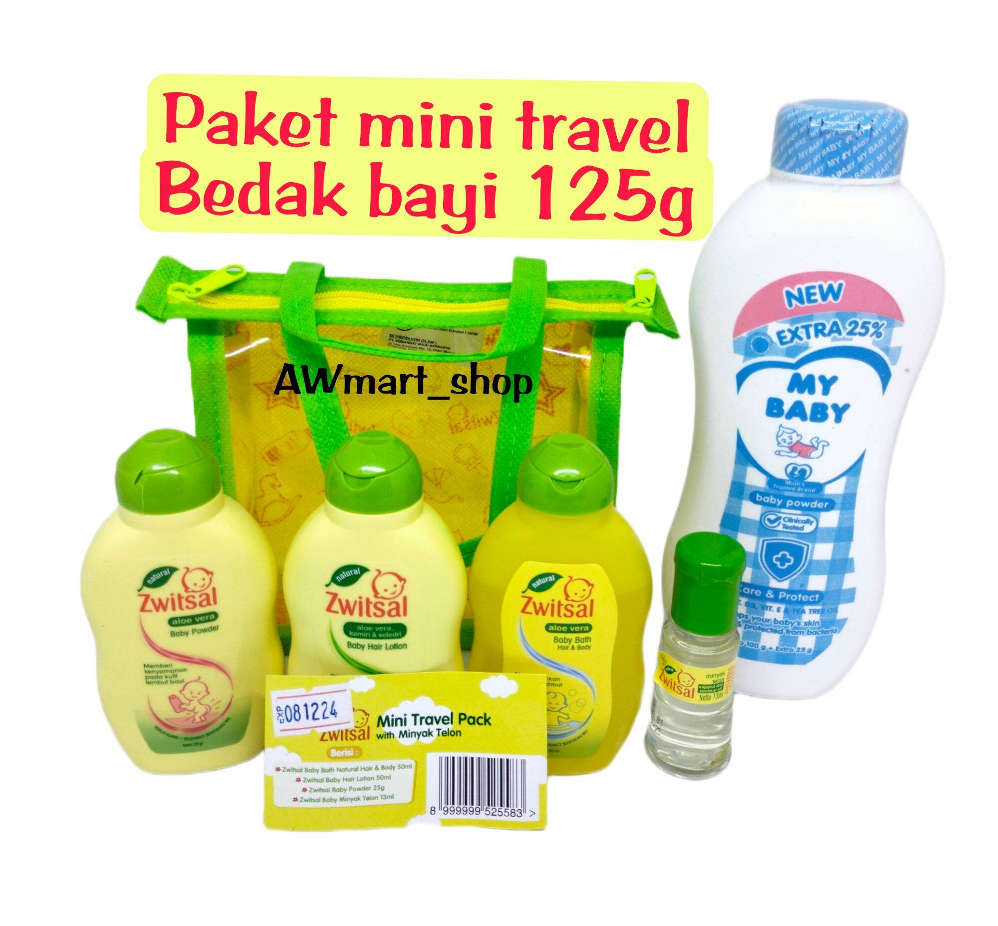 park fascisme Pardon PAKET Zwitsal Baby Mini Travel Pack + My Baby Powder / Bedak Bayi 100g  Extra 25% | Lazada Indonesia