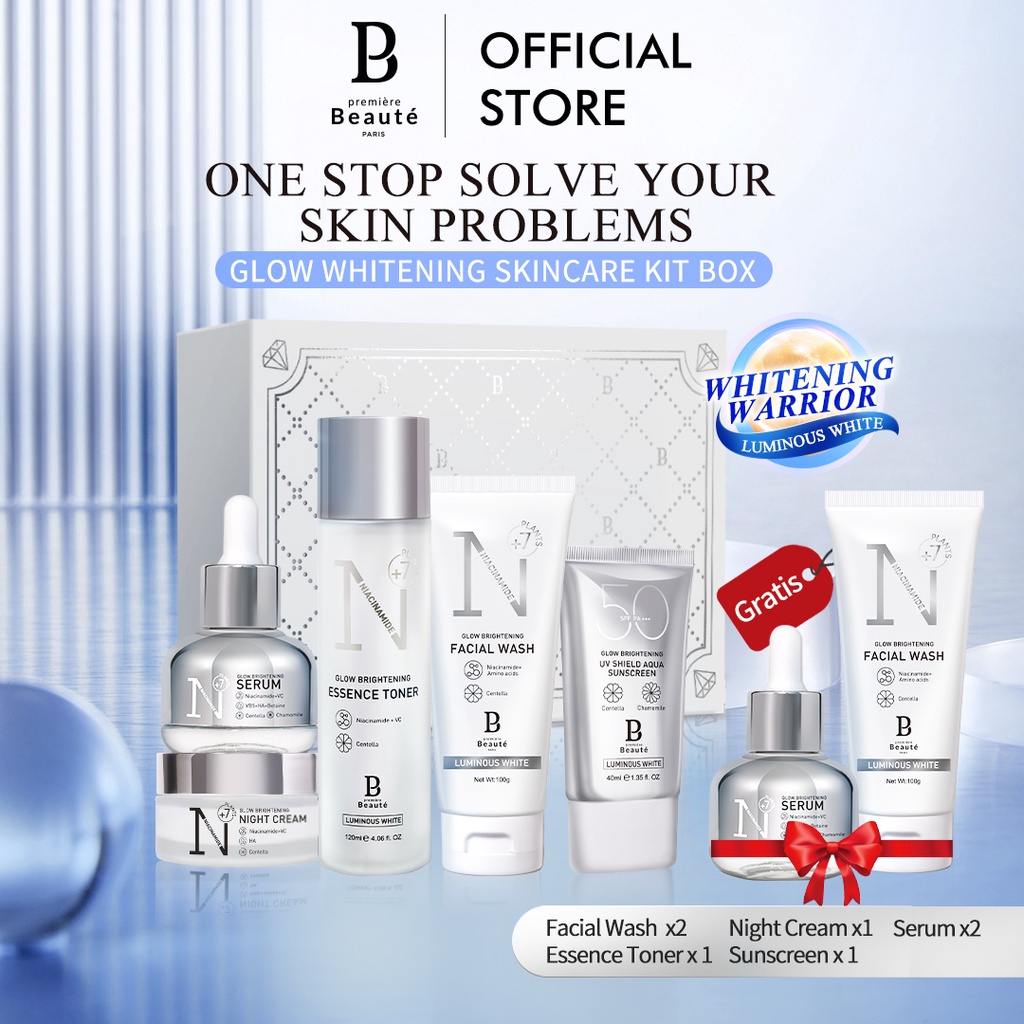 [BPOM]Premiere Beaute hadiah box Glow Whitening Series / Acne Cure Niacinamide AHA BHA Centella Salicy…