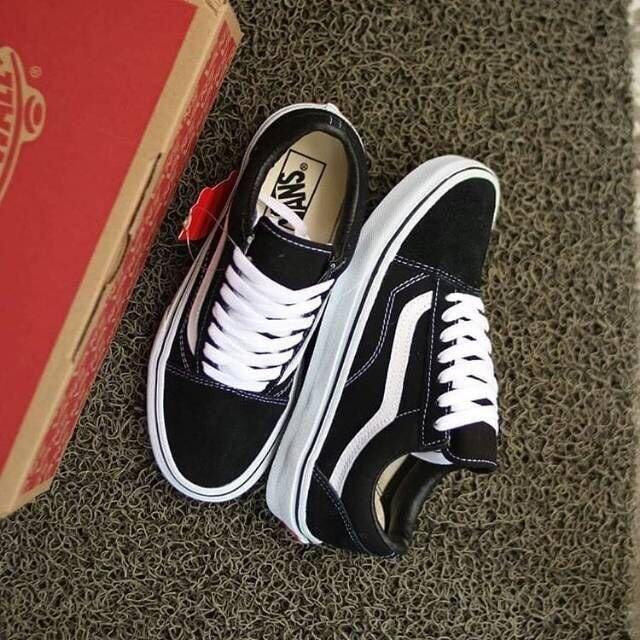Tenis Vans Vans Old Skool Imitacion Sepatu Sneakers Pria Wanita