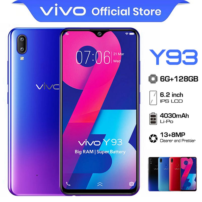 hp termurah VIVO Y93 Y91 Android Smartphone RAM 6GB+128GB 6.22inci HD ...