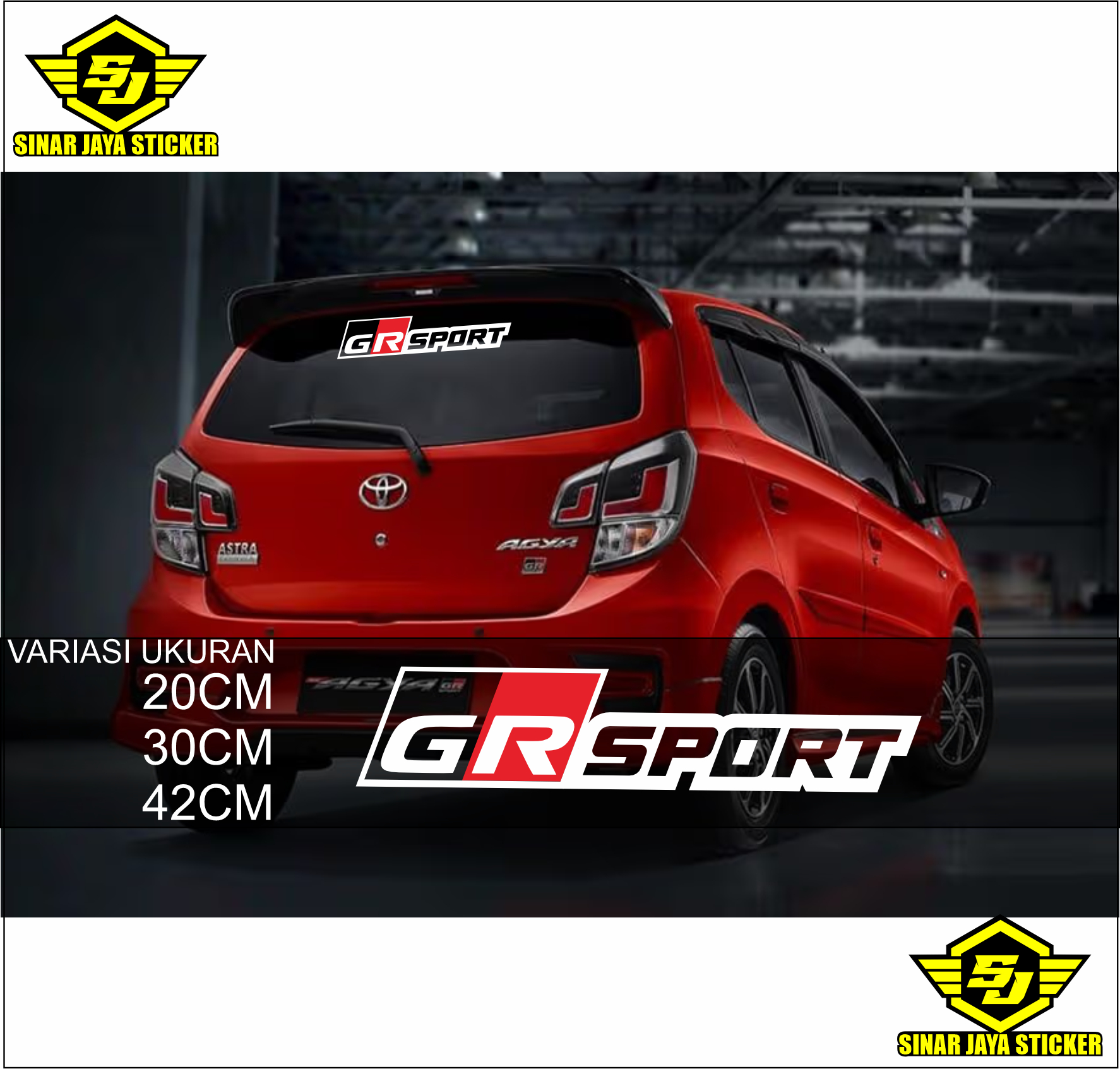 sticker GR SPORT TOYOTA cutting sticker mobi Harga  6,000 Ringgit*Penghantaran Percuma