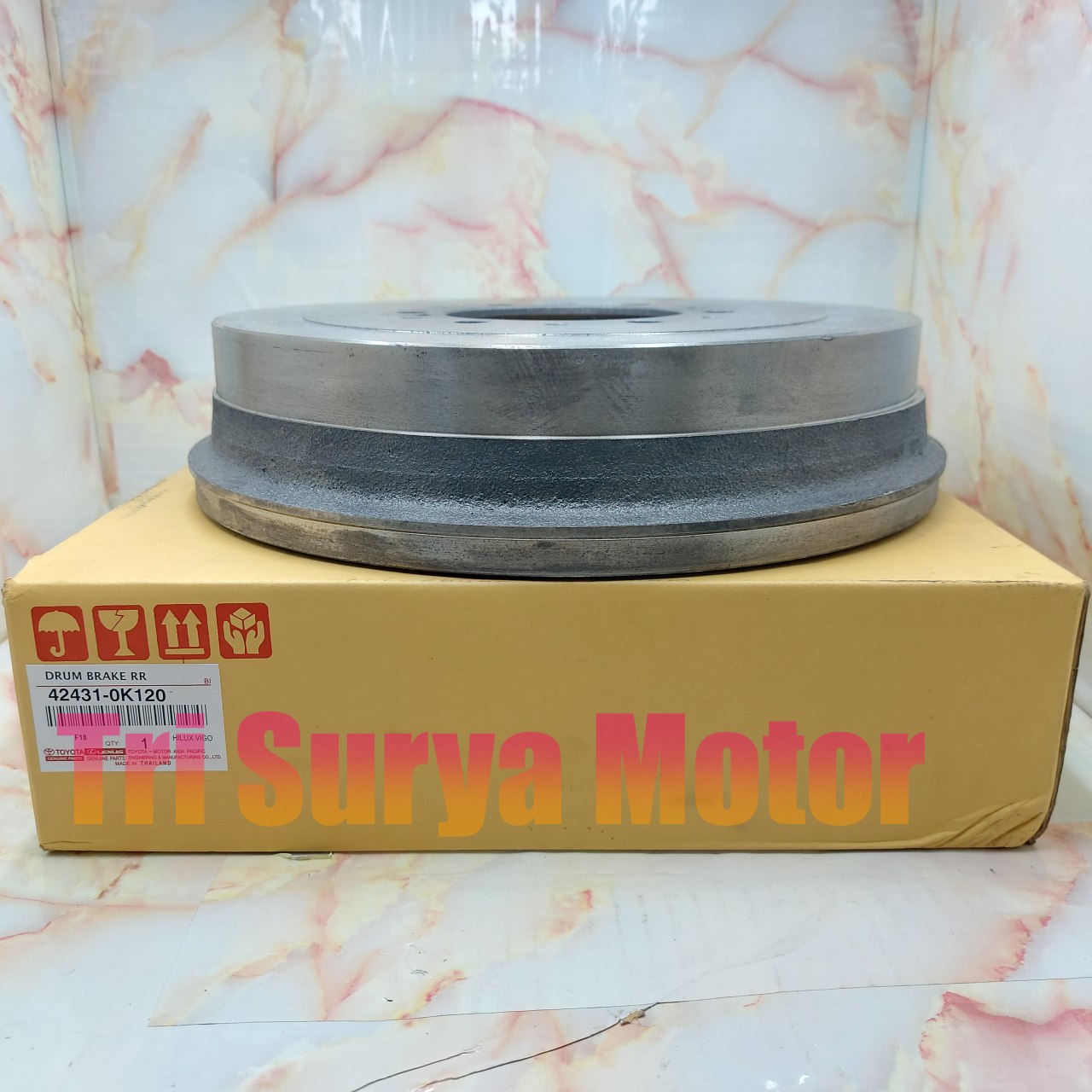 BRAKE DRUM TROMOL RODA BELAKANG HILUX VIGO DC/FORTUNER 42431-0K120 ORI Harga 650,000 rupiah*Gratis Ongkir