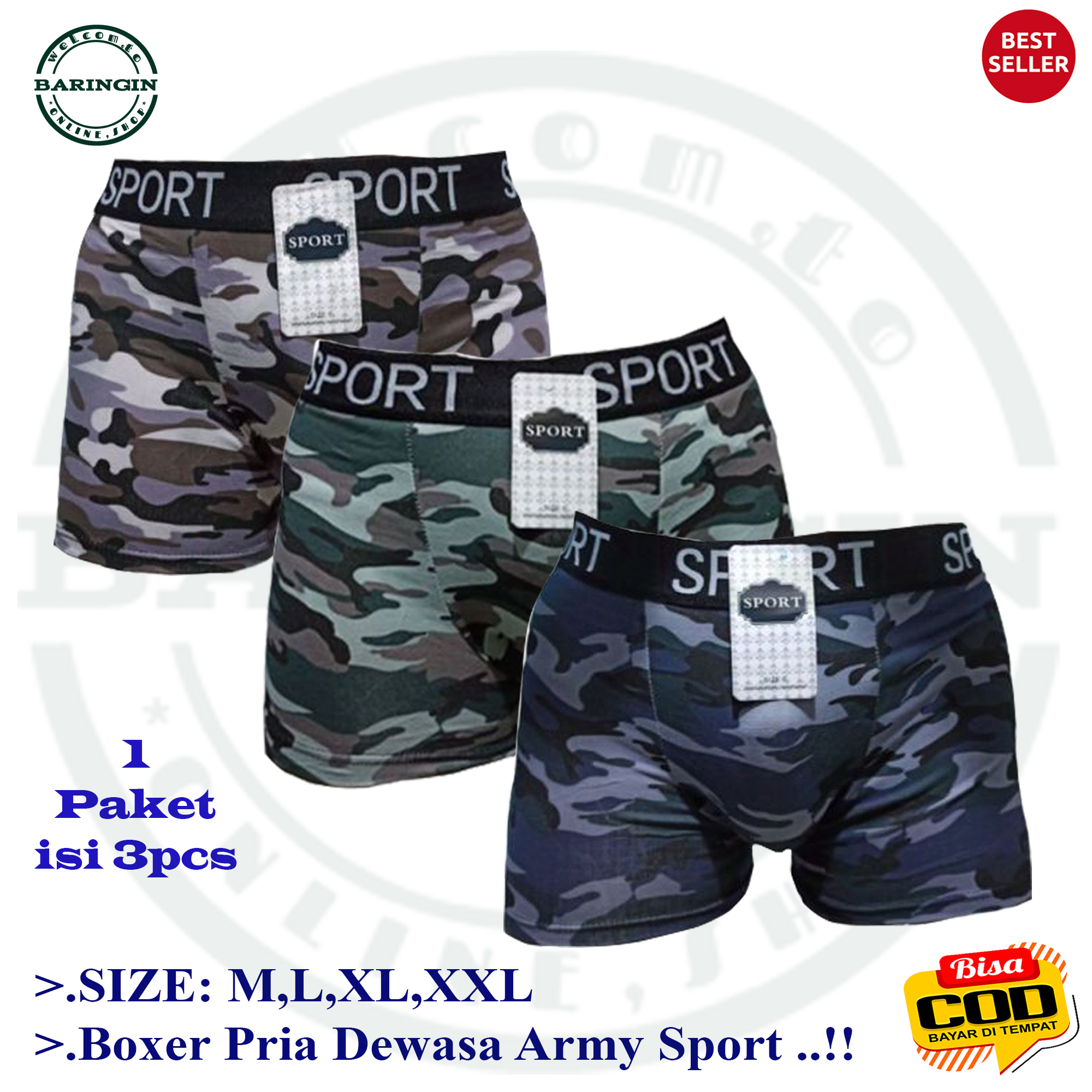 Jual Celana Dalam Boxer Pria Ch Ampion Isi Celana Dalam Pria