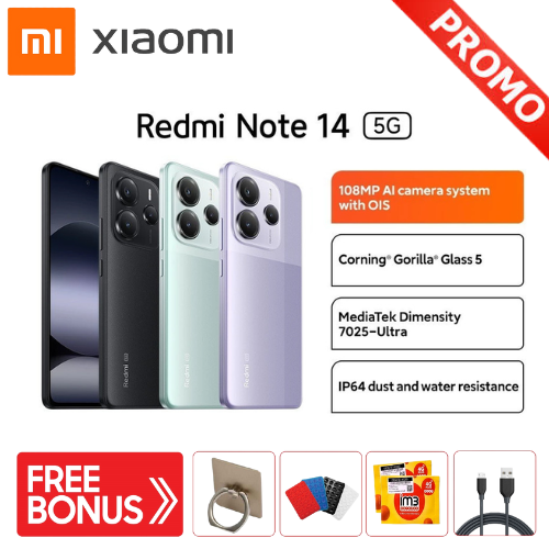 Xiaomi Redmi Note 14 5g 8/256 Gb - Mediatek 7025-Ultra Giá 2,657,000 Đồng*Miễn phí vận chuyển