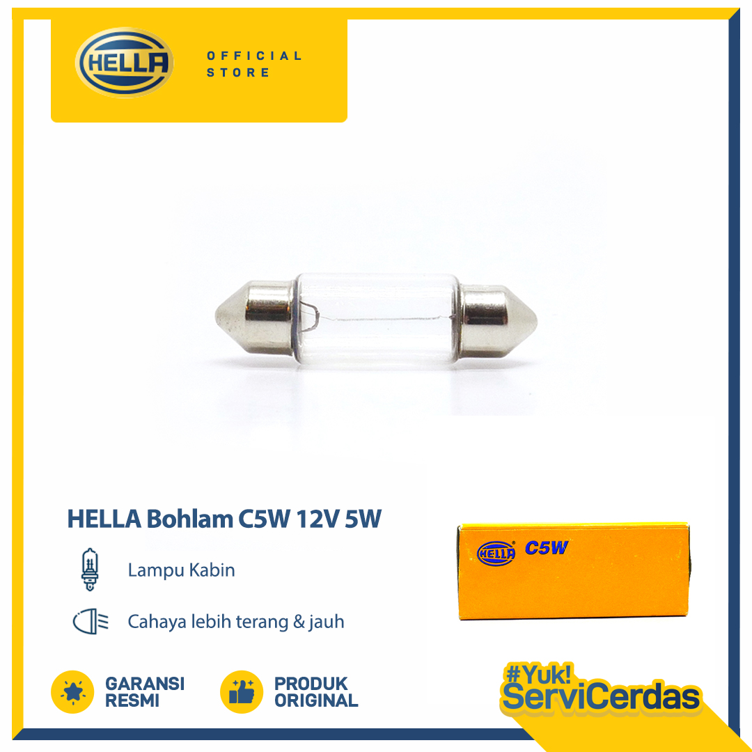 Lampu Plafon Mobil HELLA 12V 5W 8.5 - Lampu Kabin Mobil Harga 43,200 Ringgit*Penghantaran Percuma