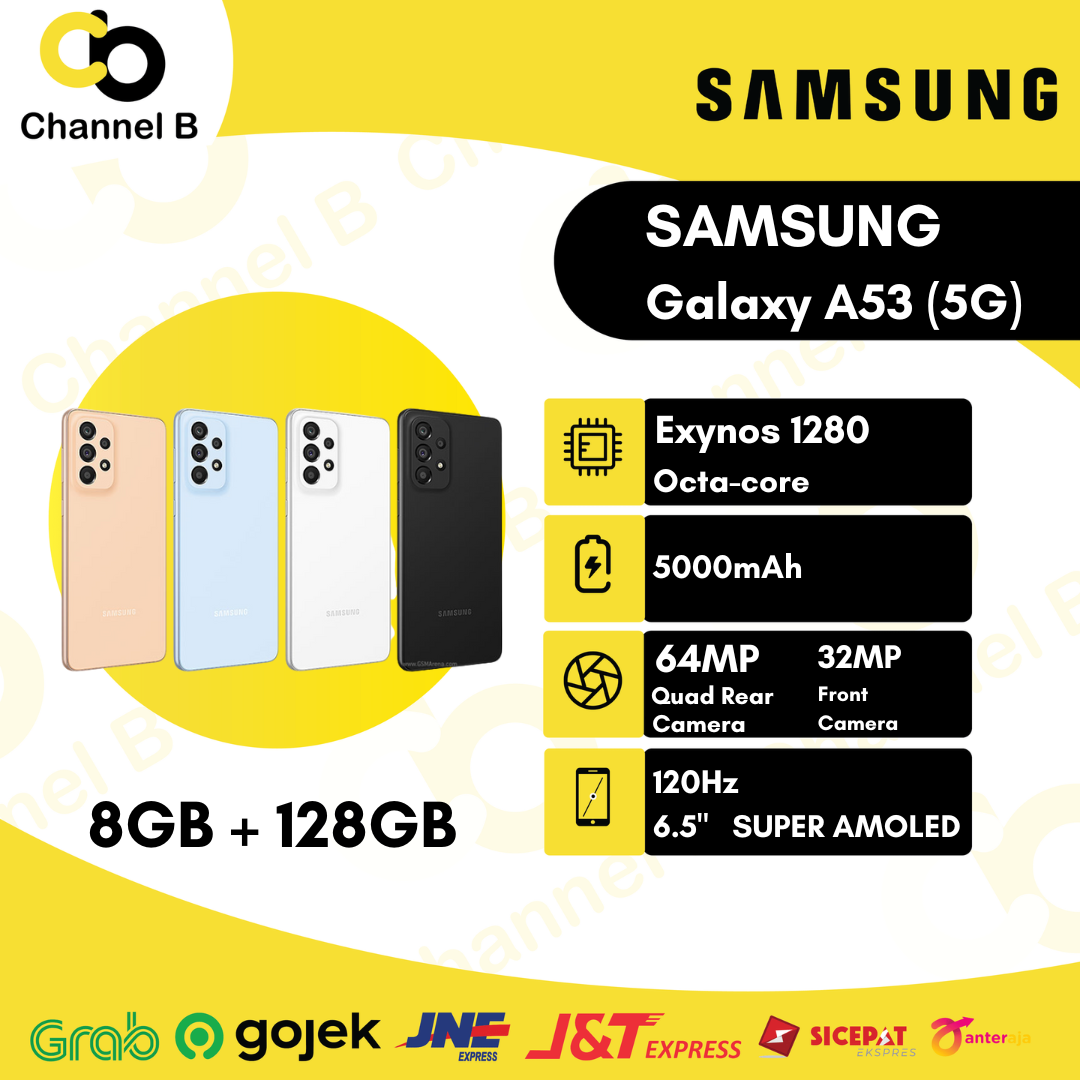 Samsung Galaxy A53 (5G) - Handphone [ Ram 8GB / 128GB ] - Garansi Resmi Harga  4,499,000 Ringgit*Penghantaran Percuma