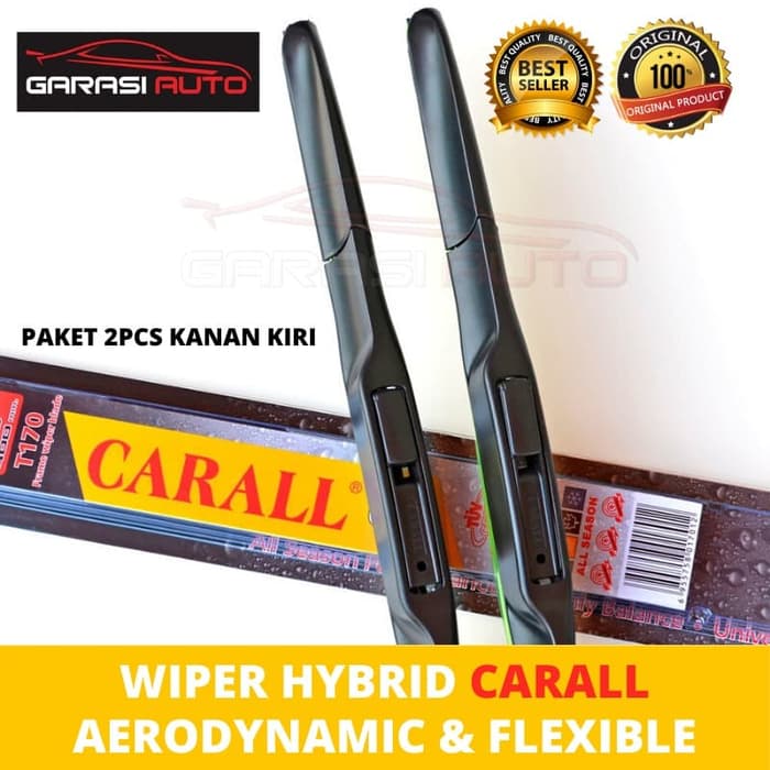 Wiper Mobil Toyota All New Rush Terios Original Carall Premium Wiper Hybrid Kaca Depan Karet Frameless 22 - 16 Giá 92,700 Đồng*Miễn phí vận chuyển