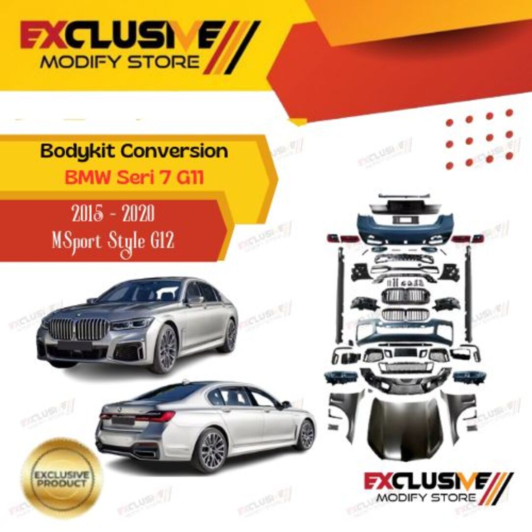 Bodykit conversion modern set for BMW Seri 7 G11 (2015 - 2020) facelift upgrade model 730Li 740Li M-Sport Style G12 (2023 +) Harga  80,000,000 Ringgit*Penghantaran Percuma