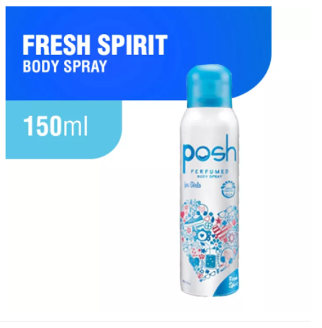 Lazada Indonesia - Posh Body Spray Fresh Spirit Bottle 150 ml