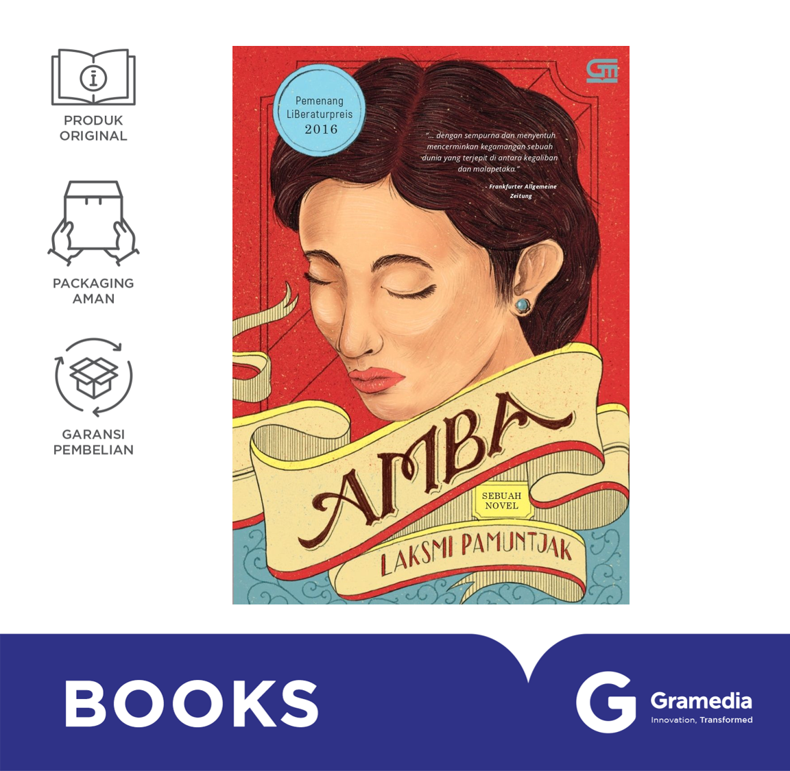 Novel Amba (Laksmi Pamuntjak) Harga 179,550 Ringgit*Penghantaran Percuma