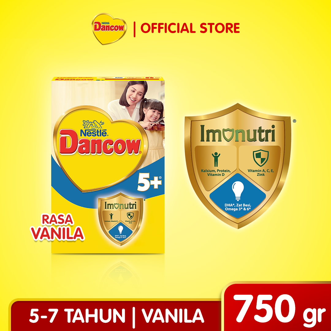 Nestlé Dancow 5+ Vanilla Flavor 750Gr Harga 76,500 rupiah*Gratis Ongkir