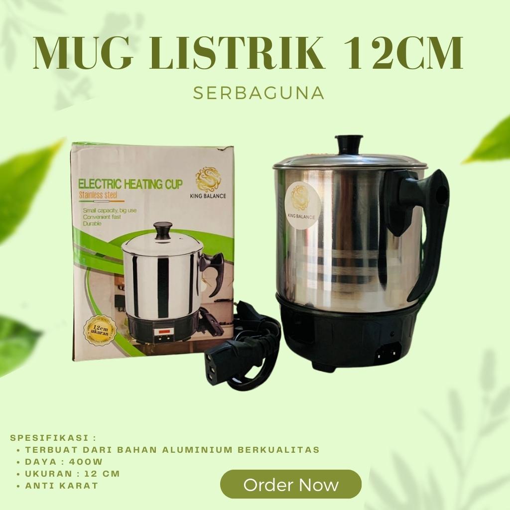 Electric Heating Cup 12 CM Stainless Steel Mug Elektrik Teko