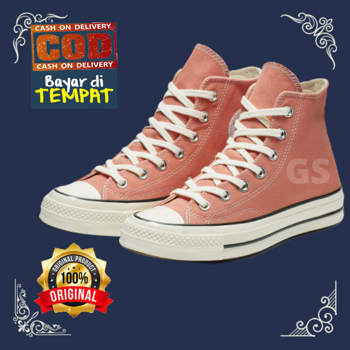 Sepatu Wanita Sneakers Converse08 All Star Sneakers Pink Tinggi Premium Sekolah Bing Sport - Gassah Store