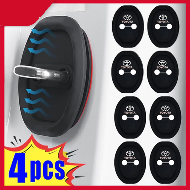 4Pcs Toyota Daihatsu Car Door Hook Protector Silicone Material Car Door Damper Car Door Protector Silent Door Damper Harga 9,000 rupiah*Gratis Ongkir