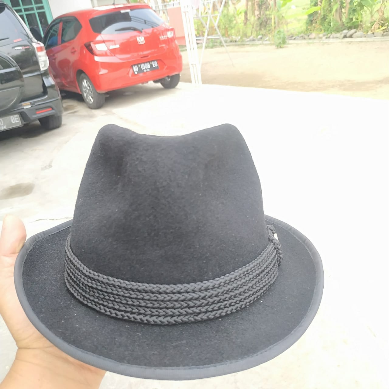 Topi Laken Fedora Topi Koboi Marlboro 