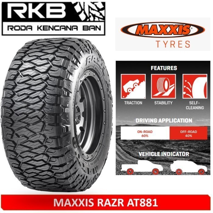 BAN MOBIL MAXXIS AT811 RAZR SIZE 285/70 R17 Untuk Ban Mobil TOYOTA TUNDRA JEEP WRANGLER Harga 3,695,000 rupiah*Gratis Ongkir