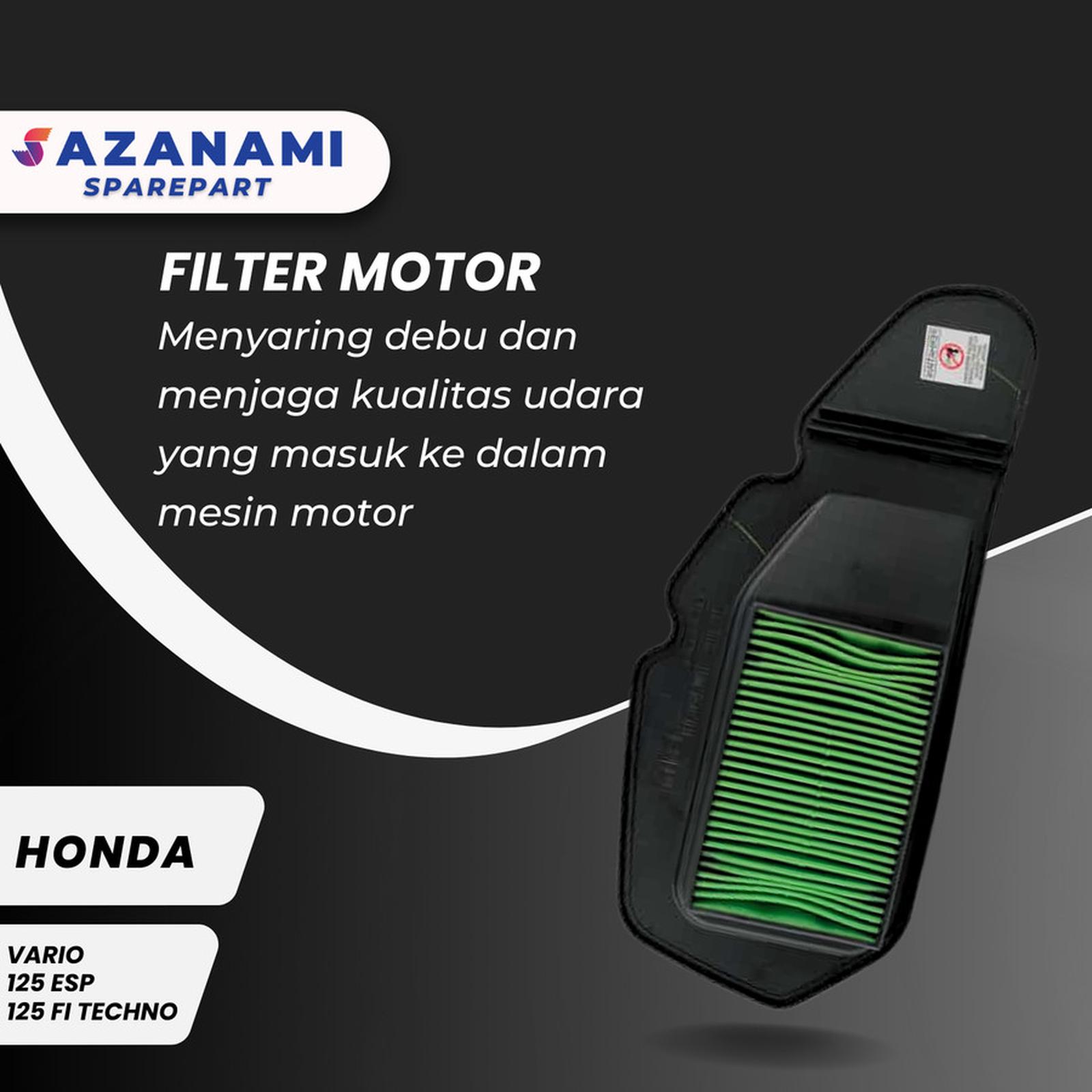 Honda Vario 125 Motorcycle Air Filter Injection Green Air Filter Harga 20,000 rupiah*Gratis Ongkir
