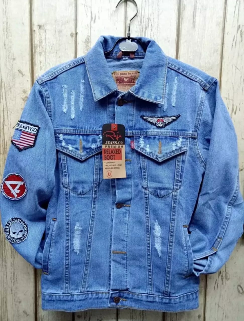 JAKET LEVIS JEANS TEMPEL BORDIR PRIA 