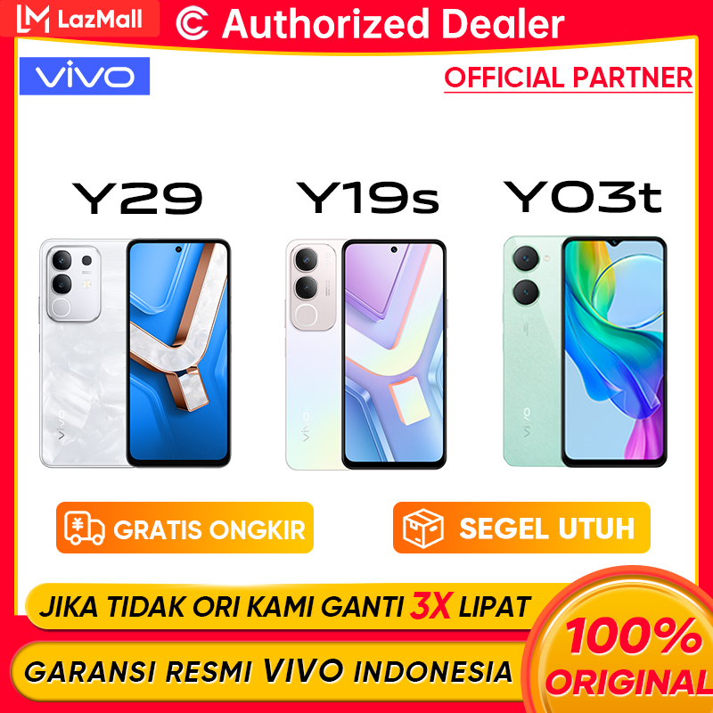 Vivo Y29/Y19S Pro/Y04S 8/256Gb 8/128Gb 6/128Gb 6500Mah Battery Free Shipping Official Guarantee 100% Original Harga  1,399,000 Ringgit*Penghantaran Percuma