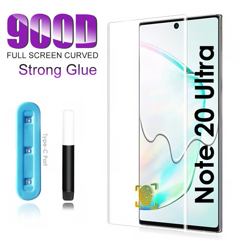 SAMSUNG NOTE 20 ULTRA Tempered Glass Full Cover Glue UV Liquid