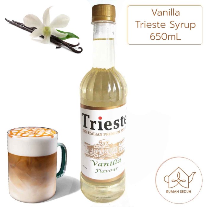 650 mL Vanila Sirup Trieste - Vanilla Premium Syrup