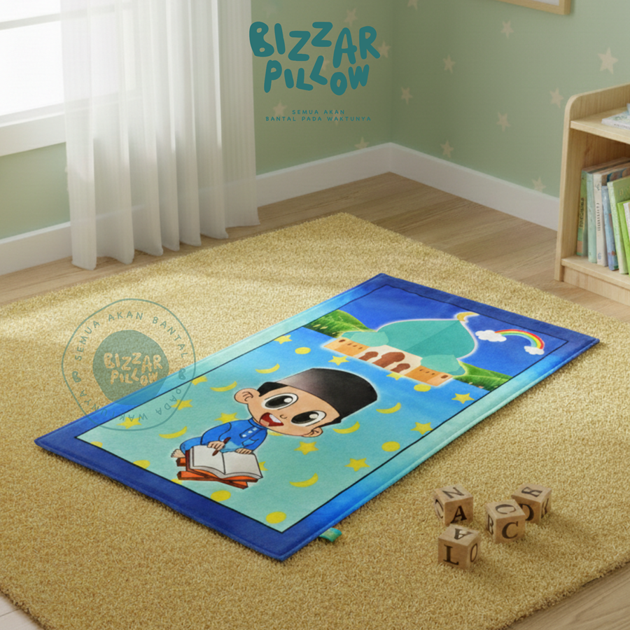 Bizzarpillow prayer rug children travel | souvenirs | hadiah bz242