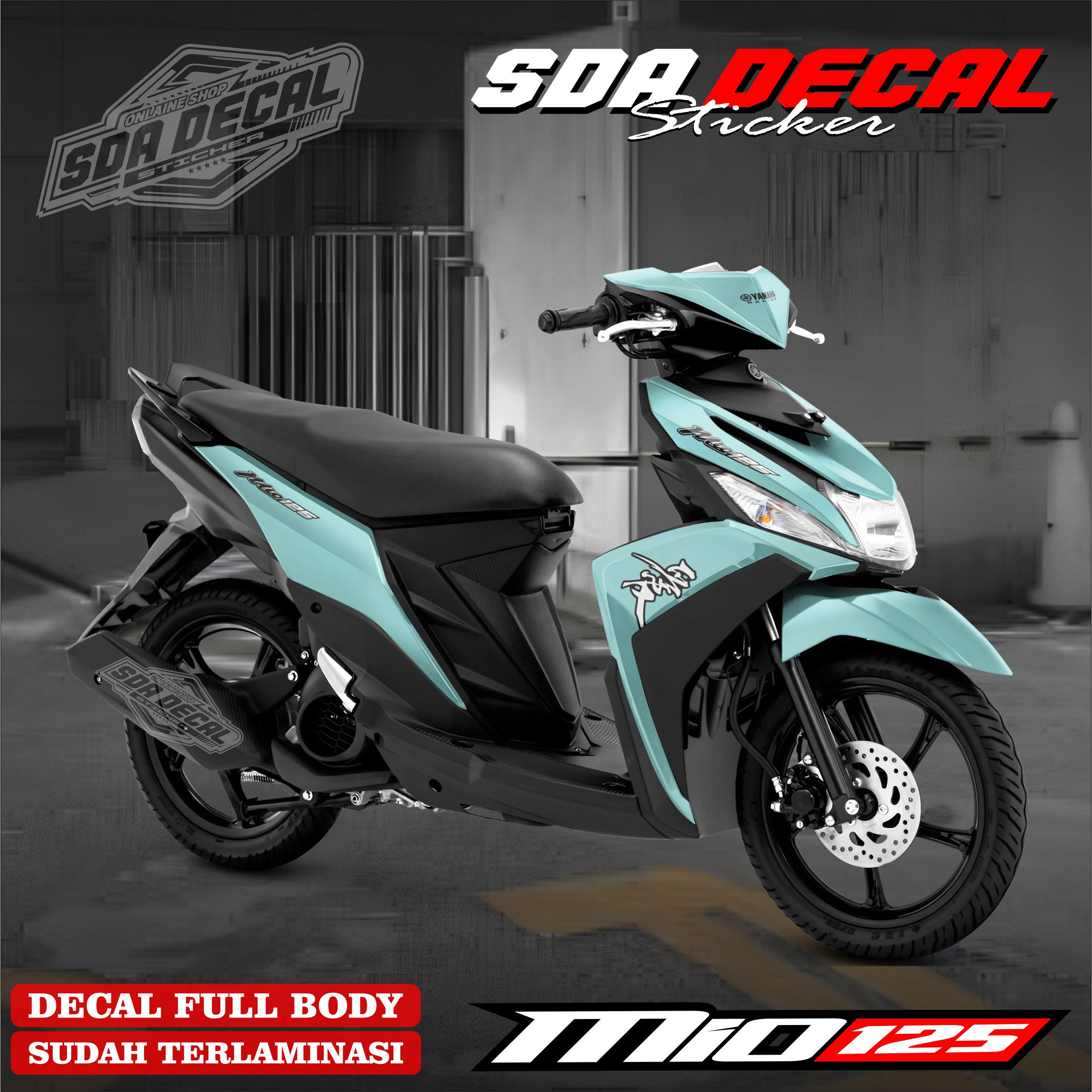Custom Full Body Decal Sticker Mio M3, Z, 125 - Motorcycle Variation Decal Sticker Mio M3, Z, 125 Sda.08 Harga 190,000 Ringgit*Penghantaran Percuma