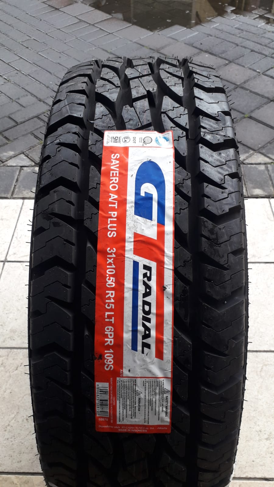 GT Radial Savero AT Plus ukuran 31 x 10.5 R15 Ban Mobil JEEP 4WD Harga 1,315,000 rupiah*Gratis Ongkir